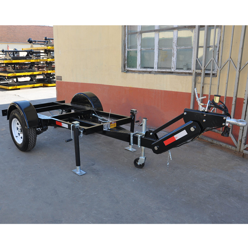 2吨蛇形牵引骨架拖车