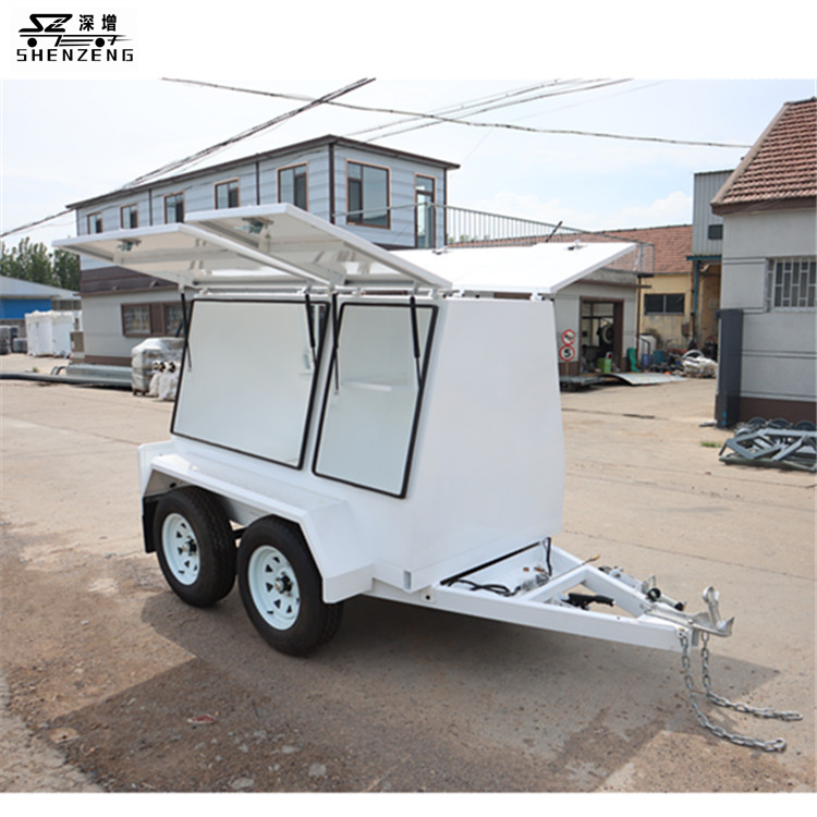 2吨厢式工具拖车