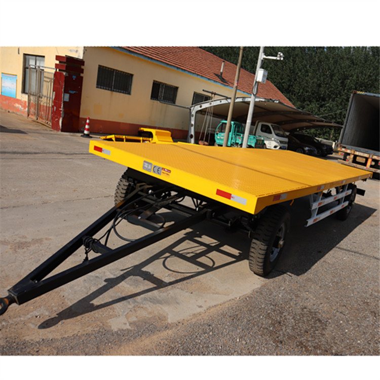 5吨货物倒短平板拖车
