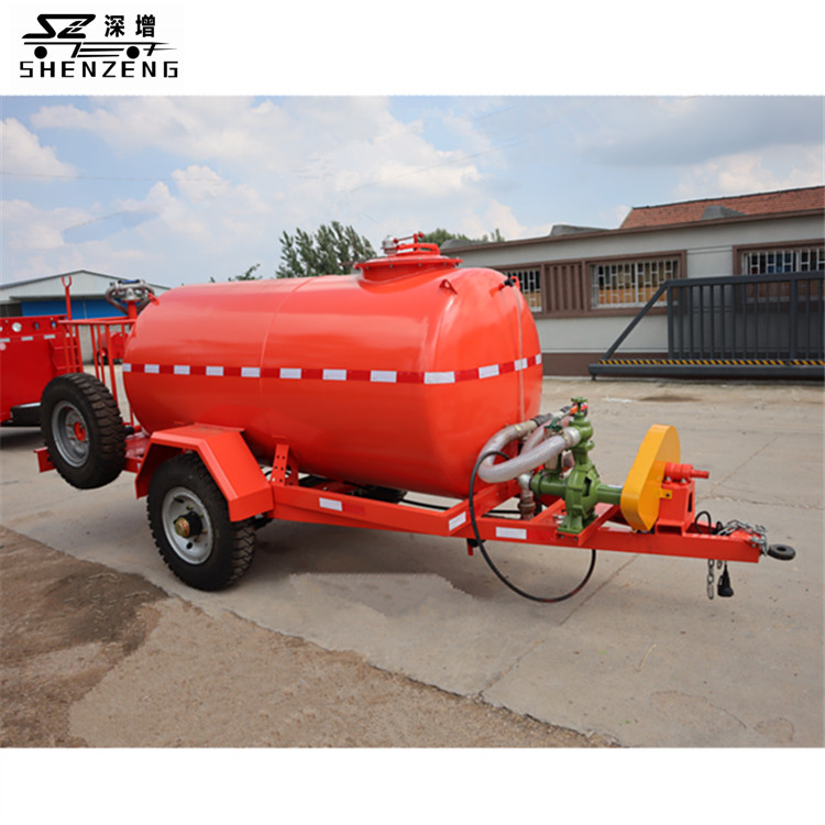 3-5吨水罐拖车、园林农药喷洒水罐车、道路除尘水罐拖车