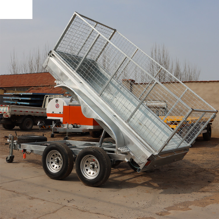 网格式镀锌自卸拖车